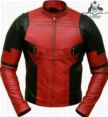 Deadpool Wade Wilson Ryan Reynolds Leather Jacket • $199