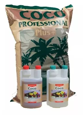 CANNA COCO PROFESSIONAL  PLUS  50L COCO A&B 1 LITRE HYDROPONICS Free Del • £41.95