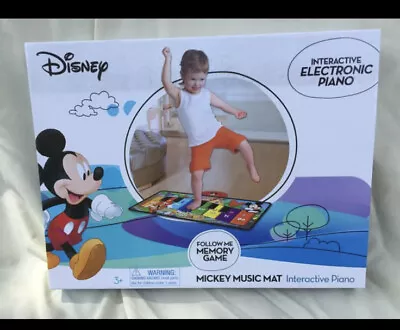 Disney Junior Mickey Mouse Floor Piano Kids Step On Musical Toy Music Mat BNIB • $14.90