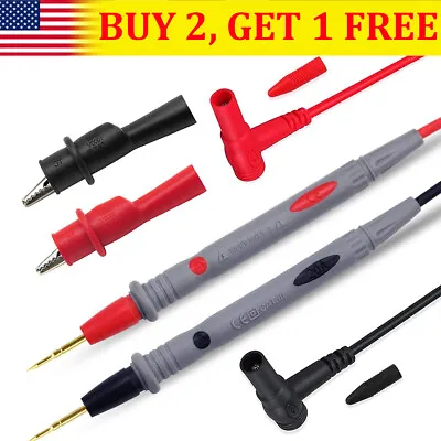 Multimeter Test Leads 1000V 20A For Fluke Meter Electrical Alligator Clip Probes • $6.92