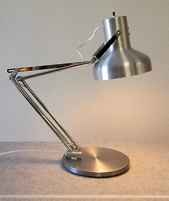 Vtg/MCM Industrial Drafting/Desk/Task LAMP Art Specialty Co Articulating Silver • $125