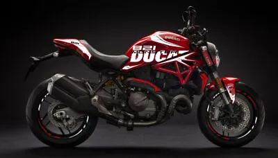 Stunning Ducati Monster 821 Graphics Kit  “Just Ducati” • $240