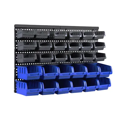 $33.99 • Buy Traderight Tool Storage Bins Wall Mounted Organiser Cabinet Garage Workshop Box