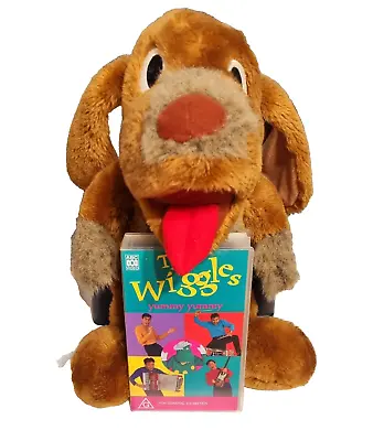 Vintage Wiggles Plush Toy Wags Singing Musical Doll 1997 Tested + VHS Original 4 • $69.99