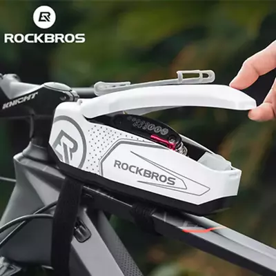 ROCKBROS Rainproof MTB Road Bike Bag 6.5' Front Phone Bag Hard Shell Bicycle Bag • $26.99