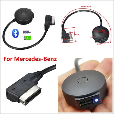 Wireless Bluetooth Music Adapter USB MMI AUX Interface Cable For Mercedes-Benz • $26.01