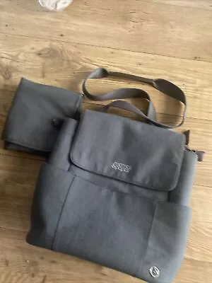 Mamas And Papas LUXE Grey Strada Baby Nappy Changing Bag Rucksack Backpack • £20