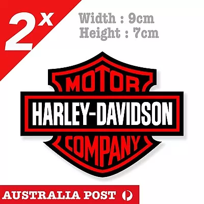 Harley Davidson Pink Logo Motorcycle Fuel TankHelmet Red Dyna Tank Sticker • $7.10