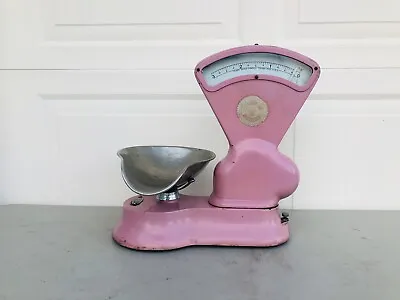 Antique Rare 3 Lb Toledo Candy Scale Pink 75767 General Store Candy Scale • $995