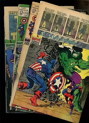 Captain America 110111112114 *4* Jim Steranko! VS Hulk! 1st Madame HYDRA! • $1