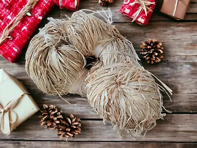 Natural Raffia Wholesale Cheap  1kg Gift Wrapping Ribbon | Crafting | Floral • £19.95