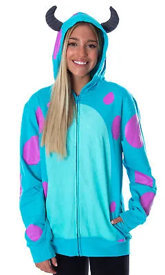 Disney Mens Or Womens Monsters Inc. Sulley Character Costume Sweatshirt Zip • $54.95