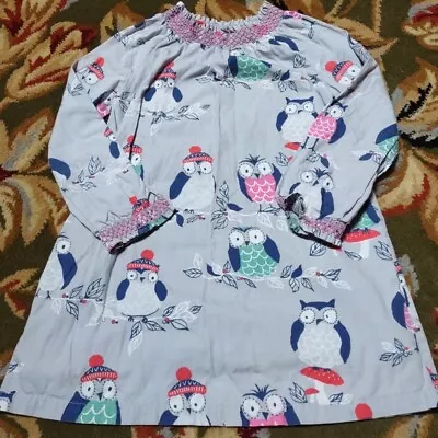 Mini Boden Owl Dress EUC Girls Size 6-7 • $15.99