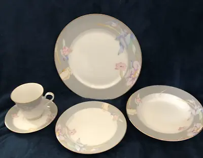 MIkasa Fine China Charisma Gray 5 Piece Place Setting Japan • $19.99