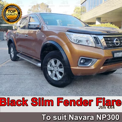 Matt Black Slim Fender Flare Wheel Arch To Suit Nissan Navara NP300 2014-2020 • $224.10