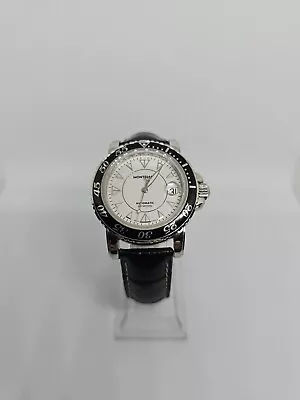 Montblanc Automatic Watch 7035 Meisterstuck White Dial 38mm 200M  • $1099