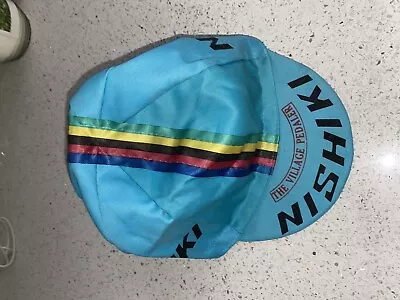 Vtg Cycling Cap Hat The Village Pedaler Nishiki  • $39.99