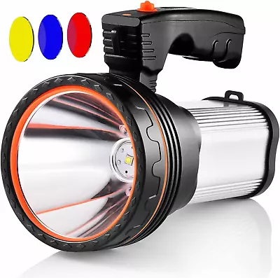 CSNDICE 35W Rechargeable Handheld Flashlights- High Lumens Spotlight 9000 Lumens • $43.60