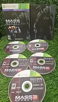 Mass Effect Trilogy (Xbox 360 2012) Complete Tested Working - Free Ship • $19.99