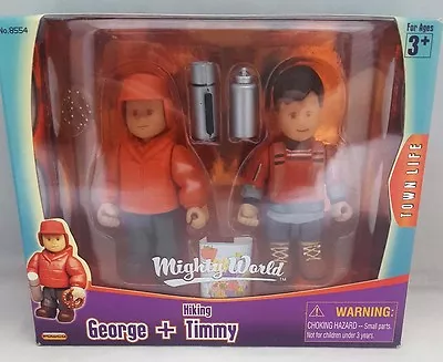 Mighty World Town Life No.8554 Hiking George + Timmy • $12.90