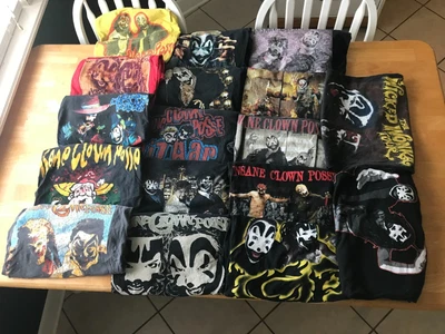 $500 • Buy Insane Clown Posse Vintage Band Tour Shirt Lot Juggalo Psychopathic ICP Shaggy J