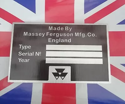 £8 • Buy Massey Ferguson Tractor Commision, Chassis  Plate 
