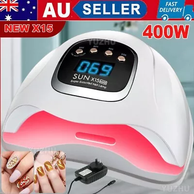 X15 Nail Lamp UV LED Light Professional Nail Polish Dryer Art Gel Curing Device • $15.19