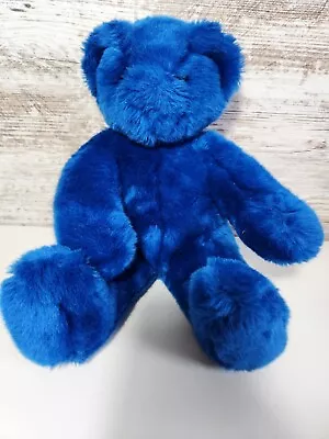 Classic Friend For Life Vermont TEDDY BEAR Royal Blue Plush Stuffed • $19.99