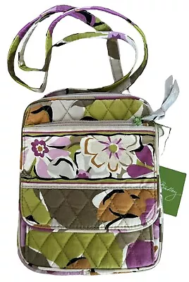 Vera Bradley Mini Hipster Crossbody Portobello Road Purple Green Lilac Black NWT • $29.99