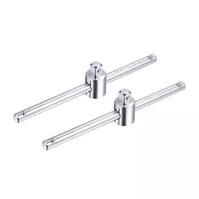 2pcs 1/4-Inch Drive Drive Sliding T-Handle Socket Wrench Chrome Finish Cr-V • $17.20