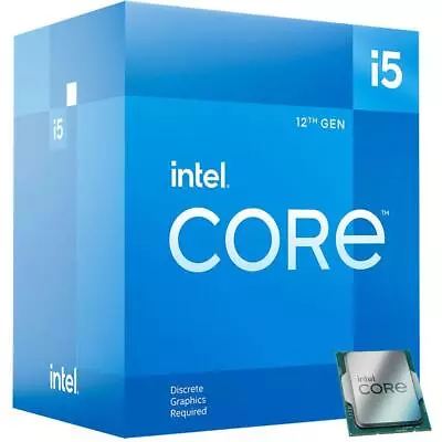Intel Core LGA 1700 I5 12400F Processor 4.40 GHz 6 Core CPU BX8071512400F • $225