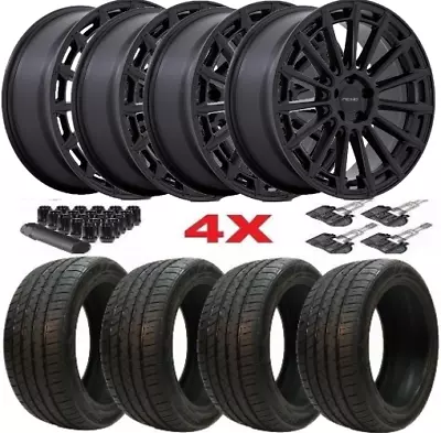 20 Niche Black Wheels Tires 2354520 M274 Rims 20x9 Fits Mercedes Volkswagen • $2295