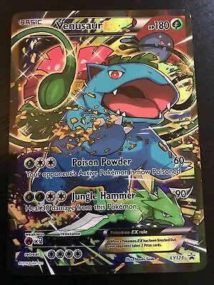 FULL ART Venusaur EX ULTRA RARE Red Blue Collection XY123 Black Star Promo - LP • $69.99