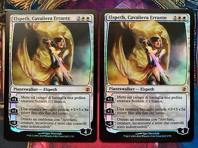 MTG 2x - Elspeth Knight-Errant FOIL - Duel Decks [Italian] [Near Mint] • $12.45