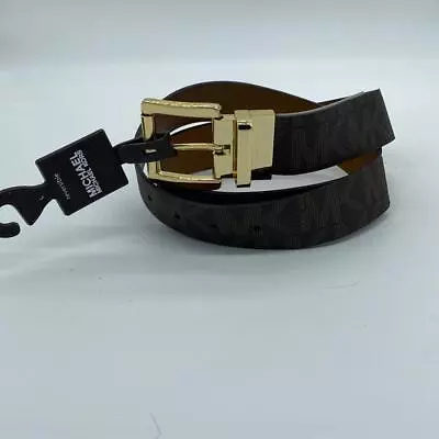 NWT Michael Michael Kors Reversible Brown Logo Belt Womens L • $29