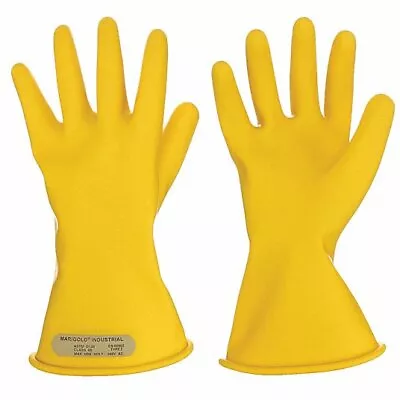 Ansell Marigold 113750 Rubber Insulating Gloves Class 00 Y 11 Sz 10 24tm80 Nib • $49.99