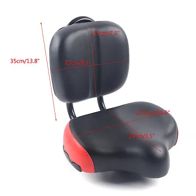 Backrest Saddle Bike Seat With Backrest Comfort Bike Seats For Men & Women SALE • $30.40