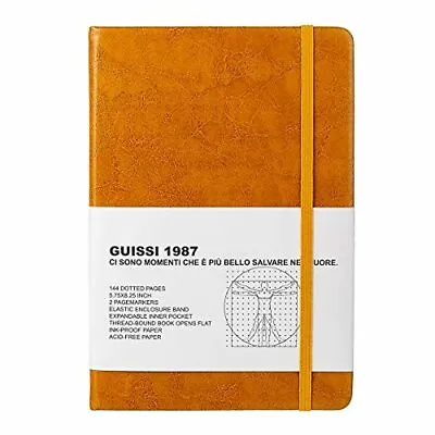 Guissi Classic Dotted Grid Bullet Notebook Journal Dot Hard Cover A5 Premium 80g • $27.48