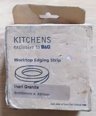 B&Q Inari Granite Worktop Edging Strip (3m X 32mm) • £19.99