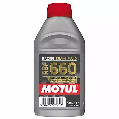 Motul RBF 660 Factory Line Racing Brake Fluid High Boiling Point DOT 4 500 Ml • $77.33