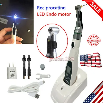 Dental Wireless LED Endo Motor 16:1 Contra Angle Root Canal Treatment Endodontic • $140.10