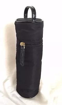 $30 • Buy OROTON Black Leather/Polyester Insulated Baby Bottle Holder