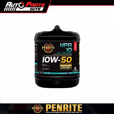 Penrite HPR 10 10W-50 Full Synthetic Engine Oil 20L | HPR10020 • $278.99