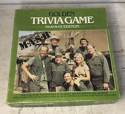 Vintage MASH Golden Trivia Cards Game Original 1984 Edition Complete M*A*S*H • $22.45