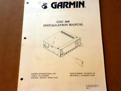 Garmin GNC 300 Install Manual • $89.27