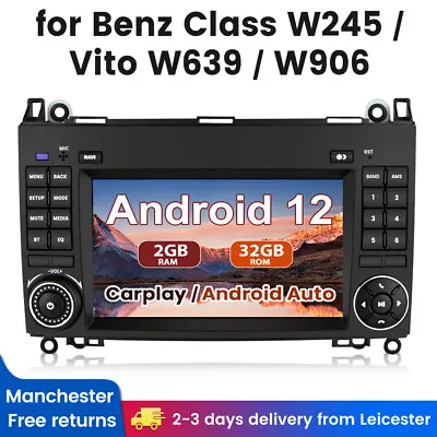 For Mercedes Benz Sprinter VW Crafter Android 12 Carplay Car Radio Sat Nav 32GB • £149.99