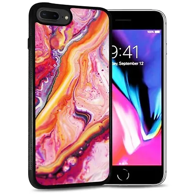 $9.99 • Buy ( For IPhone 8 ) Back Case Cover AJ12556 Colourful Marble