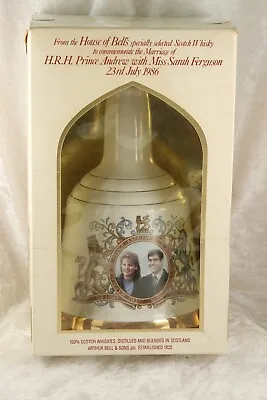 Royal Decanter Bells Old Scotch Whisky By Wade Wedding Andrew & Sarah Fergie • £9