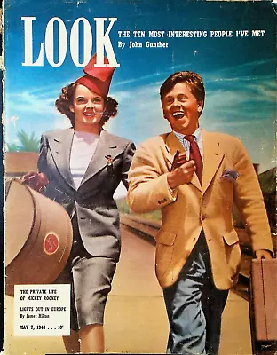 Look Magazine May 7 1940 Mickey Rooney Lois Andrew Joe Louis • $32.22