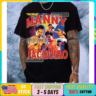 $24.99 • Buy Manny Pacquiao T-Shirt Fighter Champions Boxing Jiu Jitsu S-5XL, Multicolor